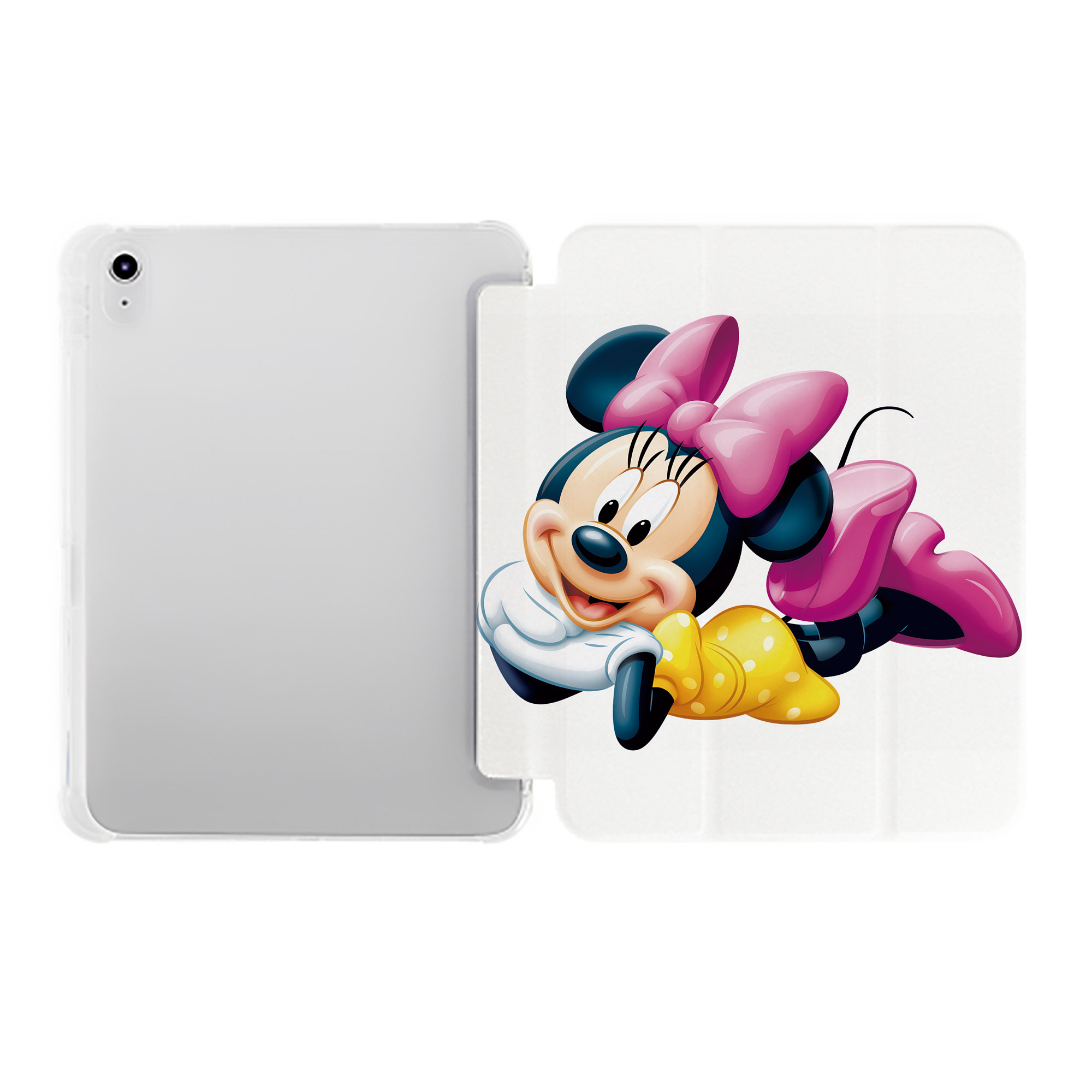 （画像用） ミッキーマウス Mickey Mouse IPad ケース ペン収納付き 三つ折りスタンド PUレザー×シリコン 対応機種9.5/10.5/10.9インチ